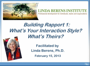 Building Rapport 1-What’s Your Interaction Style-first slide